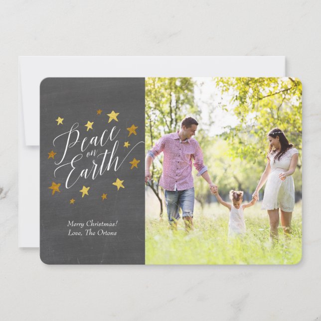 Peace on Earth | Christmas Photo Card (Front)