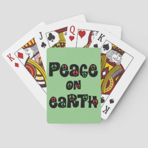 Peace On Earth Christmas Playing Cards