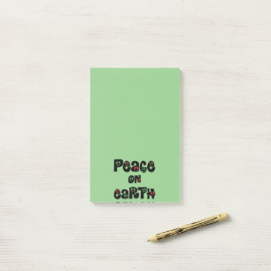 Peace On Earth Christmas Post-it Notes