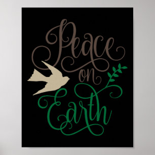 Peace On Earth Christmas Poster