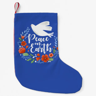 Peace on Earth Christmas Small Christmas Stocking
