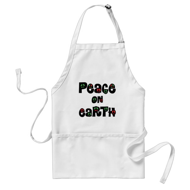 Peace On Earth Christmas Standard Apron (Front)