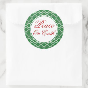 Peace On Earth Christmas Stickers