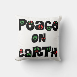 Peace On Earth Christmas Throw Pillow