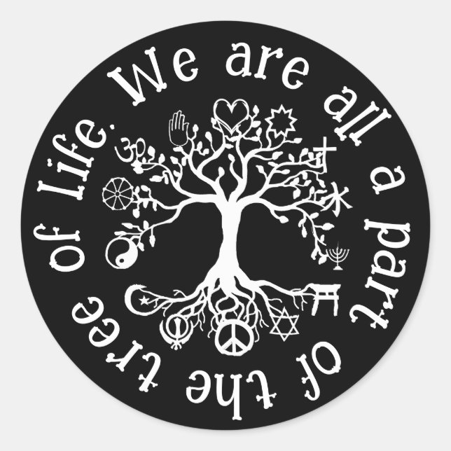 Peace on Earth Classic Round Sticker (Front)
