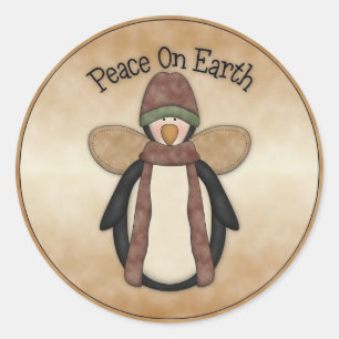 Peace on Earth Classic Round Sticker