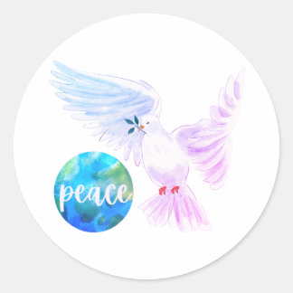 Peace on Earth  Classic Round Sticker