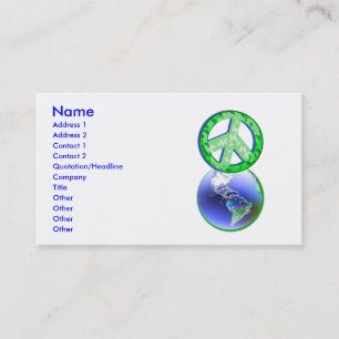 Peace on Earth Day Business Card