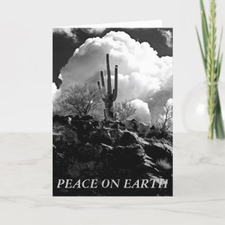 Peace on Earth Desert Scene Holiday Card