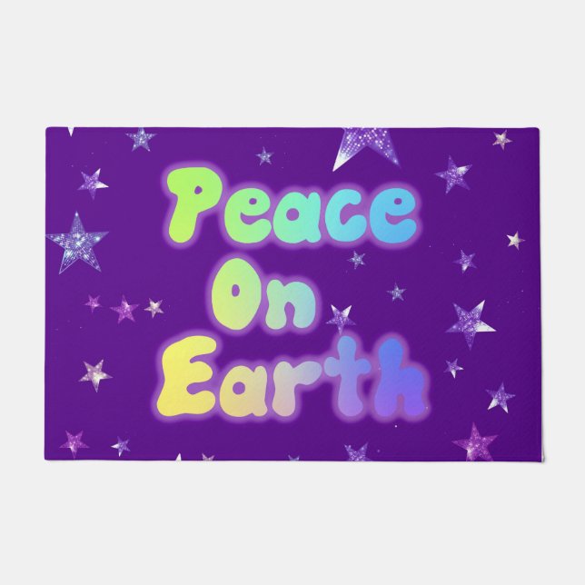Peace On Earth Doormat (Front)