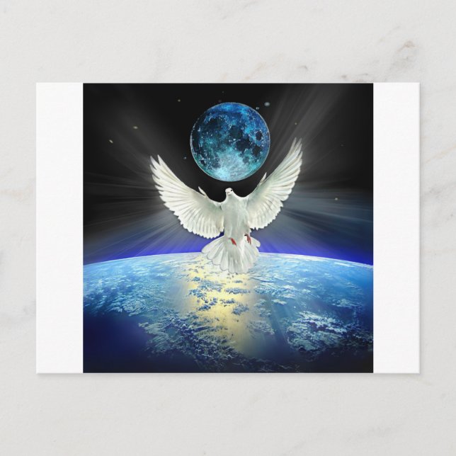 Peace on Earth Dove of Peace Postcard (Front)