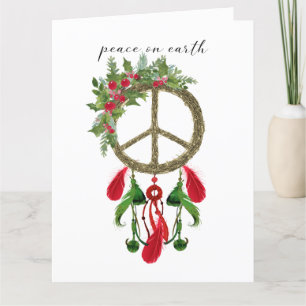Peace on Earth Dream Catcher Christmas Card