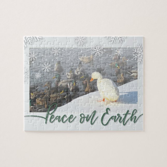 Peace on Earth Duck Jigsaw Puzzle (Horizontal)