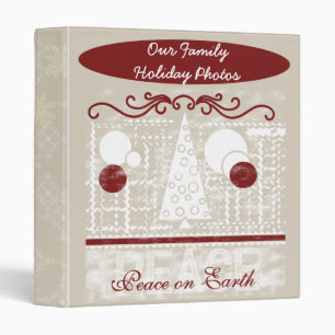 Peace on Earth Family Photo Book Classeur