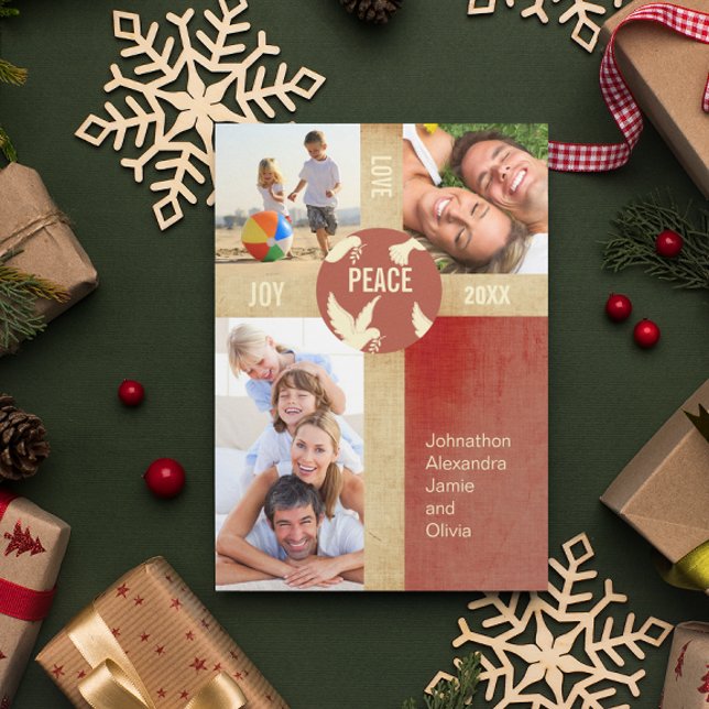 Peace on Earth Family Photo Card (Creator Uploaded)