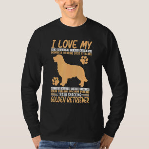 Peace On Earth Golden Retriever I Love My Golden R T-Shirt