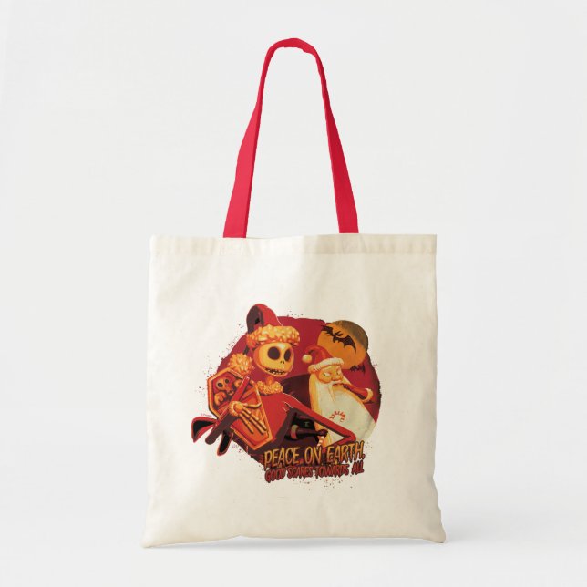 Peace On Earth Good Scares Towards All Tote Bag (Front)