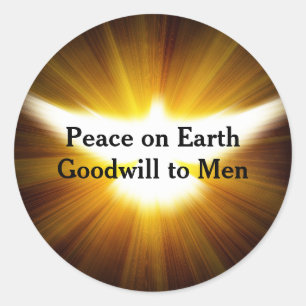 Peace on Earth, Goodwill to Men. Make America Kind Classic Round Sticker