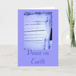 Peace on Earth greeting card