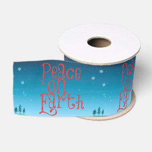 Peace on Earth Grosgrain Ribbon