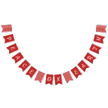 Peace On Earth Holiday Bunting Flags
