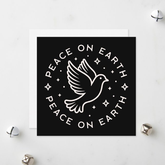 Peace on earth holiday card (Front/Back In Situ)