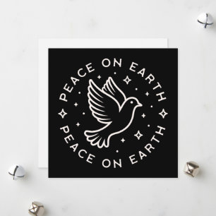 Peace on earth holiday card