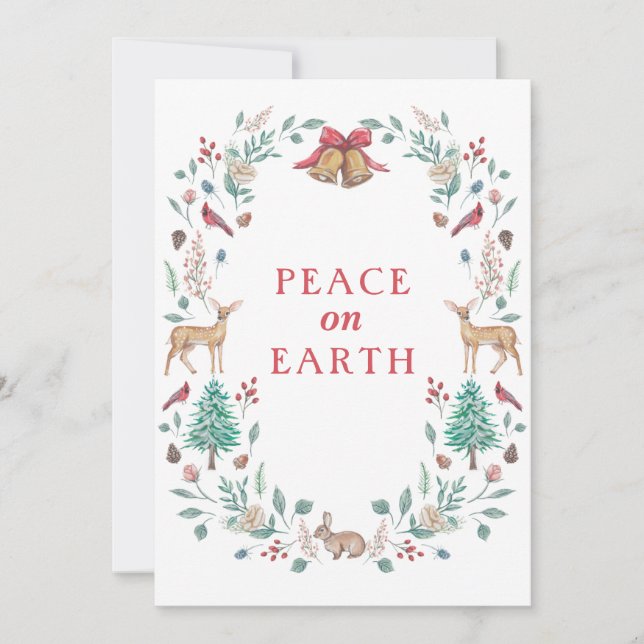 Peace on Earth - Holiday Card - No Photo (Front)