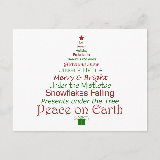 Peace on Earth Holiday Postcard (Front)