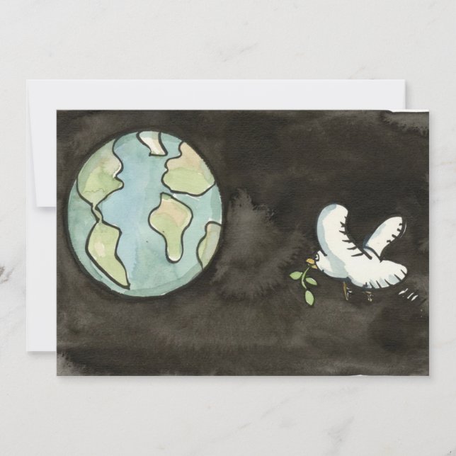 Peace on Earth Invitation (Front)
