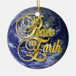 Peace on Earth John 14:27 Ceramic Ornament