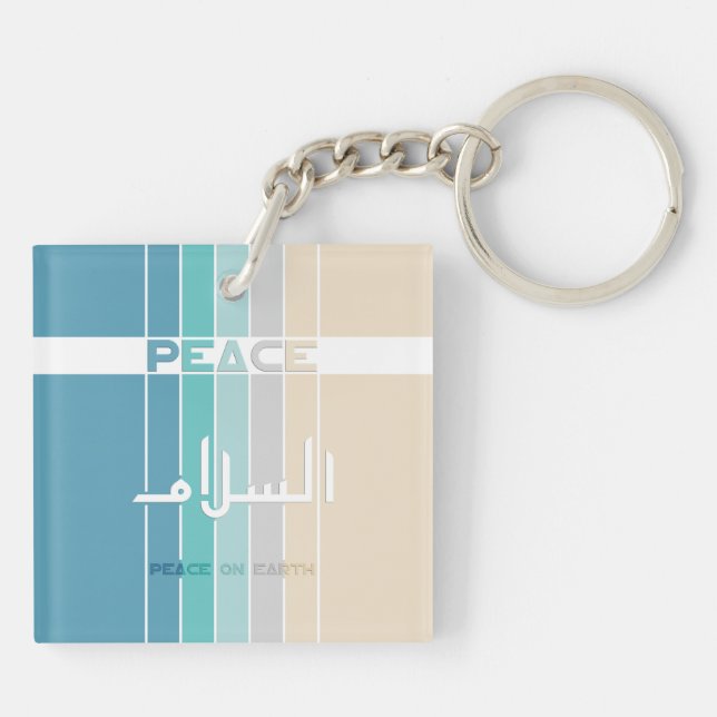 Peace On Earth Keychain (Back)