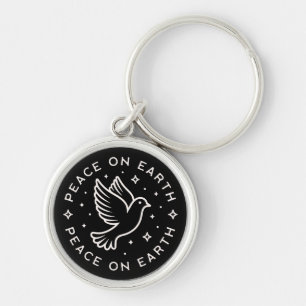 Peace on earth  keychain