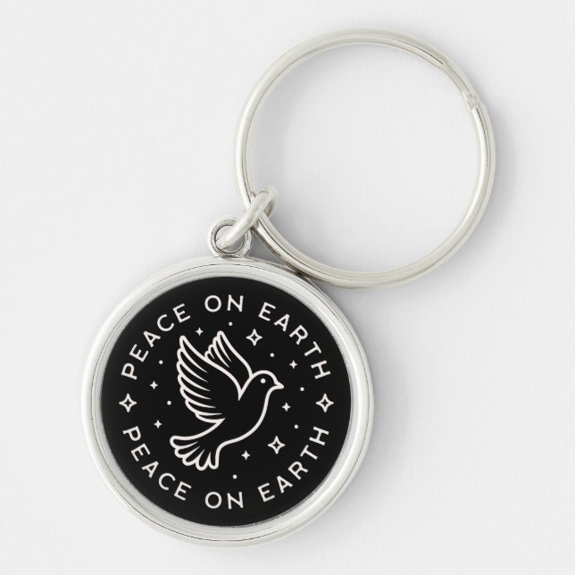 Peace on earth  keychain (Front)