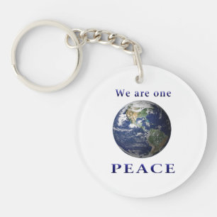 Peace on earth keychain