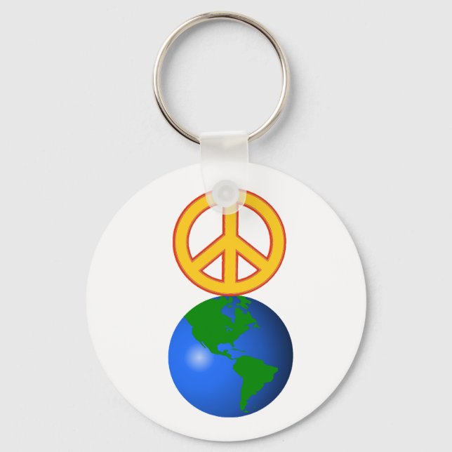 Peace On Earth Keychain (Front)