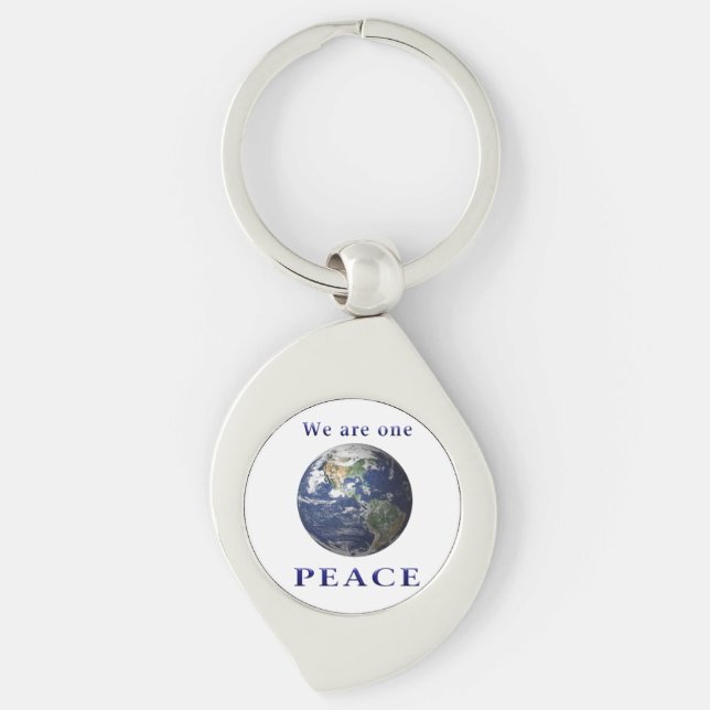 Peace on earth keychain (Front)