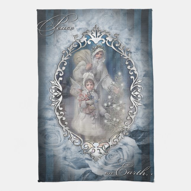 Peace on Earth Kitchen Towel (Vertical)
