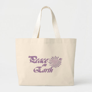 Peace on Earth Large Tote Bag