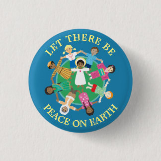 Peace on Earth Magnet 1 Inch Round Button