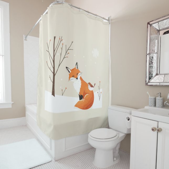 Peace on Earth Minimalist Fox Bird Cute Animals (In Situ)