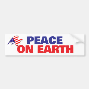 PEACE on earth not war warmonger deep-state  Bumpe Bumper Sticker