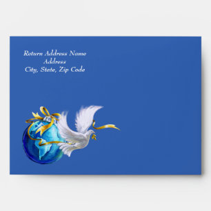 Peace on Earth.  Peace Dove Christmas   New Year's Envelope