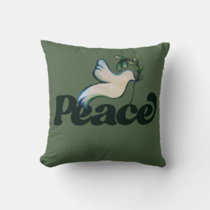 Peace on Earth Peaceful world design Throw Pillow