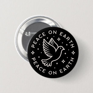 Peace on earth peacemaker activist 2 inch round button
