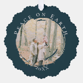 Peace on Earth Photo Ornament Card