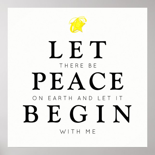 Peace On Earth Poster (Front)
