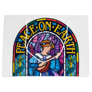 Peace on Earth Pre-Raphaelite large gift bag