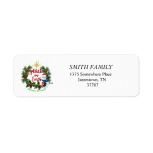 Peace on Earth Return Address Label