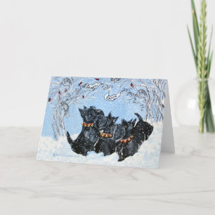 Peace On Earth Scotties Holiday Card